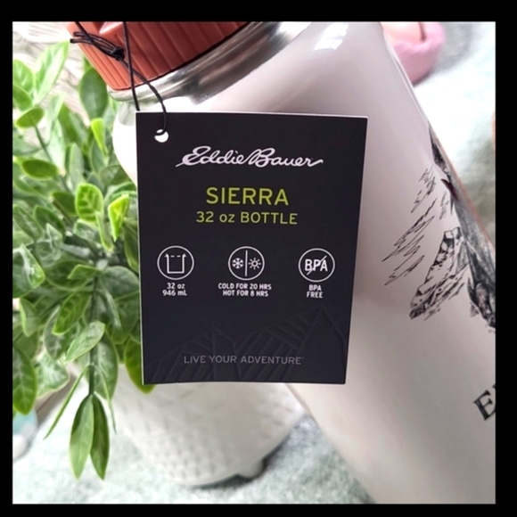 NWT: Eddie Bauer Sierra 32 Oz. Metal Drink Bottle - Picture 2 of 9